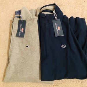 New Vineyard Vines Quarter Zip Pullovers (Size L)